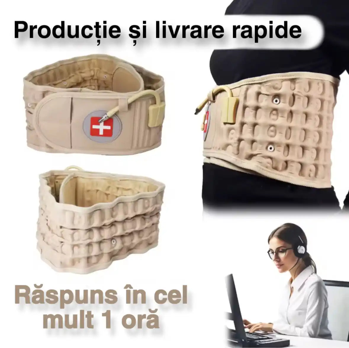 Ortezǎ Lombarǎ cu presiune reglabilǎ