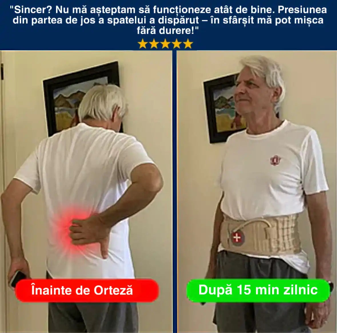 Ortezǎ Lombarǎ cu presiune reglabilǎ