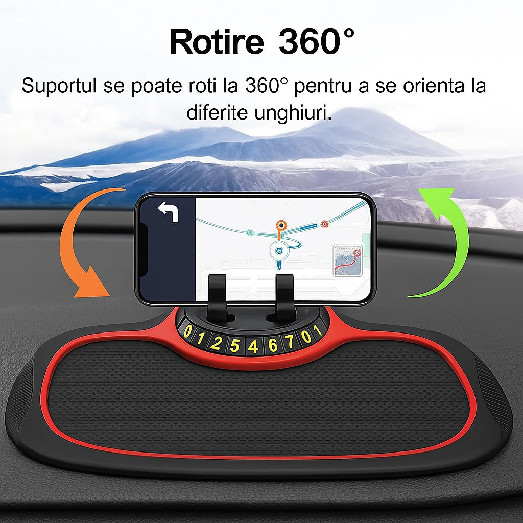 Suport de Bord 3-în-1 ultra-aderent PortCar/Garantix™