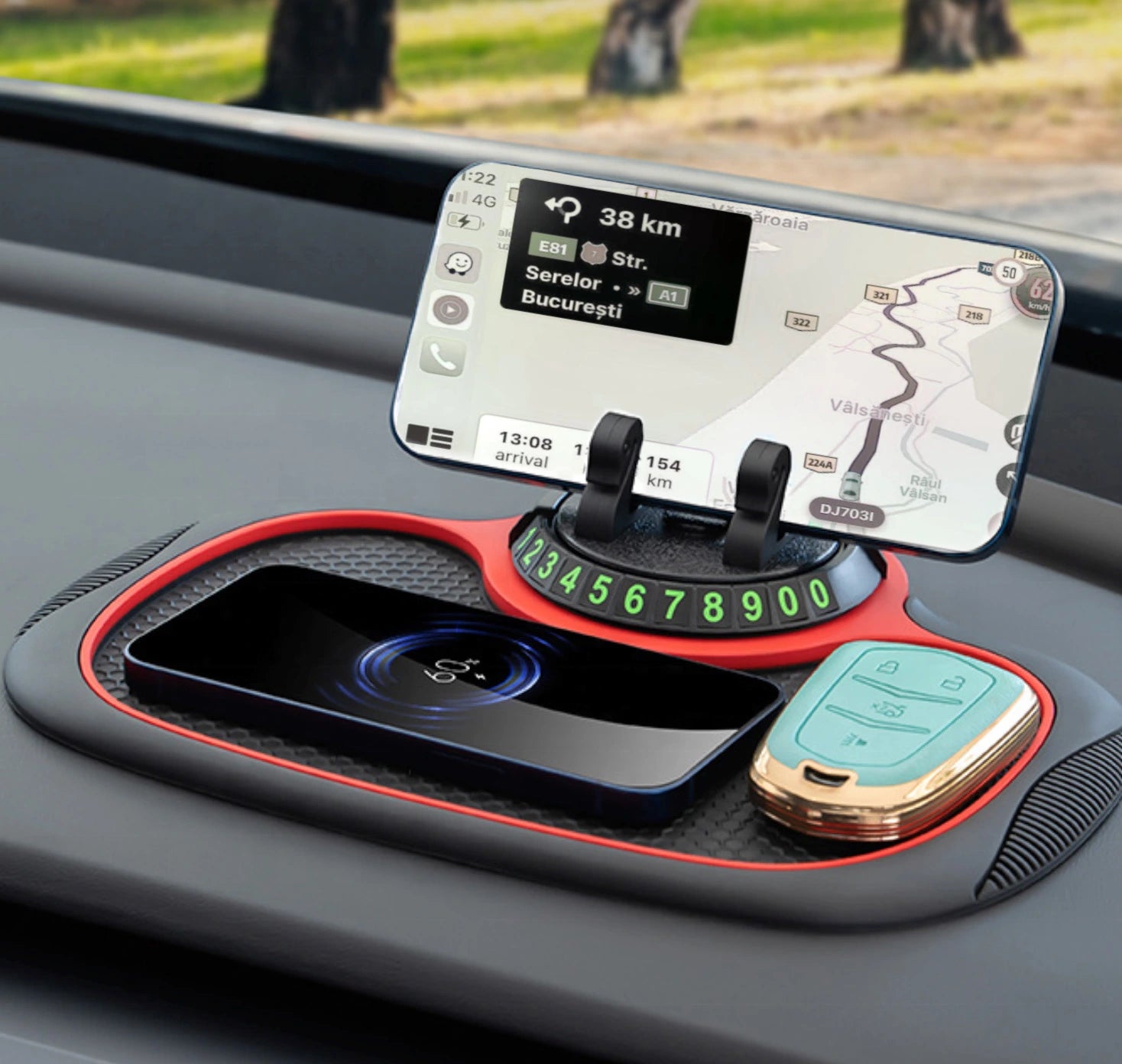 Suport de Bord 3-în-1 ultra-aderent PortCar/Garantix™